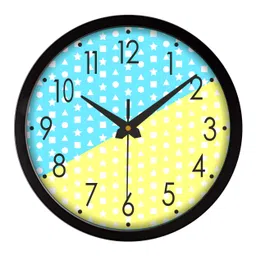 Orex Blue & Yellow Printed Vintage Wall Clock-picture-41
