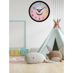 Orex Pink & Blue Printed Traditional Wall Clock-picture-10