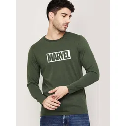 Organic Chics Men Marvel Bio Finish Typography Printed Round Neck Cotton T-shirt-picture-40
