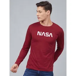 Organic Chics Men NASA Bio Finish Typography Printed Round Neck Cotton T-shirt-picture-34