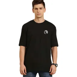 Organic Chics Men Printed Drop-Shoulder Sleeves Pure Cotton Anti Odour T-shirt-picture-11