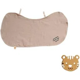 Organic Cotton Muslin Baby bib and Burp Cloth Set Soft Absorbent Newborn Feeding Essentials for Boys and Girls (Solid Grey)-picture-10