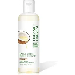 Organic Harvest Extra Virgin Organic Coconut Oil: 100% Pure | For Hair & Skin|For Baby Massage, 100% American Certified Organic, Paraben & Sulphate-free, 200ml (Without Comb Applicator)-picture-25