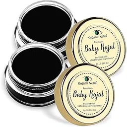 Organic Netra Baby Kajal - Water Resistant,Matte, Smudge Proof, Long lasting,For Normal Skin type,All Natural and Organic with no Harmful chemicals -8 gm (Pack of 2)-picture-30