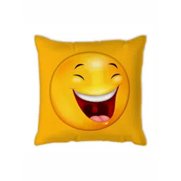 Organifly Living Products Yellow Printed Square Cushion-picture-10