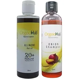 OrgooHub Hair Care Kit :Traditional Hair Oil With 20+ Natural Ingredients 200 ML + Onion Shampoo (Sulphate & Paraben Free) 200 ML-picture-12