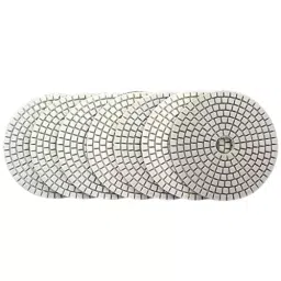 Oriental 100 mm (4 Inch) 50-60, 100, 200, 400, 800, 1500, 3000 Grit Polishing Pad 5 mm Thickness (Pack of 7 Pcs) image 1