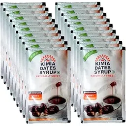 Original Kimia Dates KIMIA DATES Syrup Pack Of 18-25Gm Each | Original Fresh Dates Syrup | Khajur Syrup | Naturally Sweetner | No Added Sugar & Flavors, Liquid-picture-17