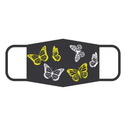 ORILEY OA5079 Universal Unisex Reusable Cotton Face Mask Butterfly design (Pack of 10)-picture-29