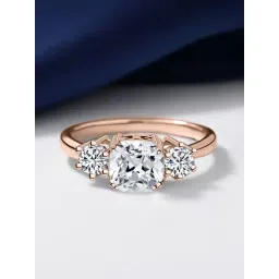 Ornate Jewels 925 Silver 18K Rose Gold Plated 1.5 Carat White CZ Meghan Markle Ring for Women-picture-31