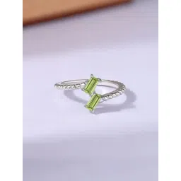 Ornate Jewels 925 Silver Green Natural Peridot Ring for Women & Girls-picture-14