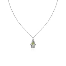 Ornate Jewels 925 Silver Green Rhodium Plated Natural Peridot for Women & Girls-picture-11