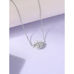 Ornate Jewels 925 Sterling Silver Evil Eye Necklace for Women-picture-19