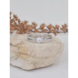 ornate jewels American Diamond Adjutable Bypass Ring-picture-23