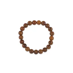 Ornate Jewels Gray Jasper Stretchable Beads Bracelet image 3