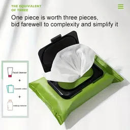 ornika Makeup Remover Wipes Cleansing And Hydrating Facial Wipes Skin 60P Pack 1 Wipe Warmer-picture-10