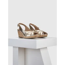 Oroh Leather Party Wedge Sandals with Laser Cuts-picture-40