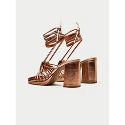 Oroh Women Leather Party Platform Sandals image 2