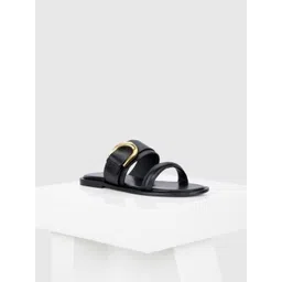 Oroh Women One Square Toe Flats with Buckles-picture-33