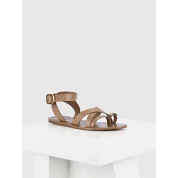 Oroh Women One Toe Leather Flats-picture-28