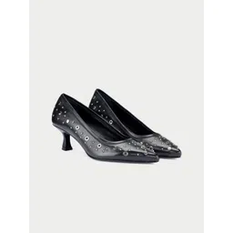 Oroh Women Party Pointed Toe Kitten Pumps-picture-13