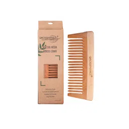 OROSSENTIALS Set Of 2 Brown Kaachi Neem Wooden Hair Combs-image-17