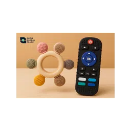 ORTIS GLOBAL TRADE Infants Set of 2 Cream Teether-picture-35