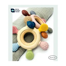 ORTIS GLOBAL TRADE Infants Set of 2 Pink Teether-picture-34