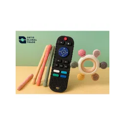 ORTIS GLOBAL TRADE Infants Set of 3 Black & Pink Teether-picture-36