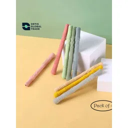 ORTIS GLOBAL TRADE Infants Set of 4 Cream-Colored & Pink Teether-picture-33