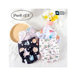Ortis Free SizeQuick Dry UltraThin Pads Leakage Proof Reusable Cloth Diaper Multicolor Outer Shell only | (No inserts included) (Pack of 2)-picture-14