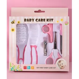 Ortis Portable Baby Care Grooming Kit Pack of 6 - Pink-picture-24