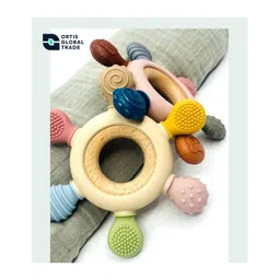 Ortis Wooden Flower Teether - Pack of 1 (Multicolor)-picture-18