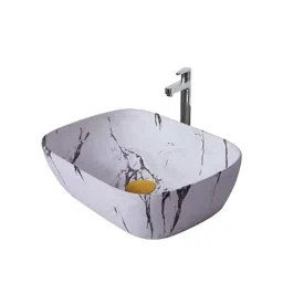 Osam 410x335x150mm Ceramic White Glossy Bathroom Wash Basin, OS-166-picture-13