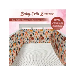 OSCAR HOME White & Blue Ethnic Motifs Cotton 1 Piece Crib Regular Bedding Set-picture-18