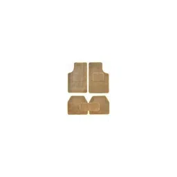 Oscar 5 Pieces Beige Carpet Car Mats Set for Tata Indigo XL (2007-2011)-picture-33