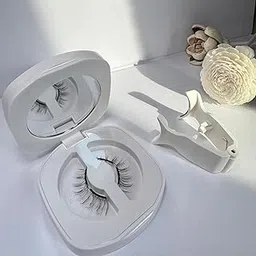 OSDUE Magnetic Eyelashes Without Eyeliner, Reusable Natural Manga Lashes with Applicator, No Glue Needed, 1 Pair-picture-35