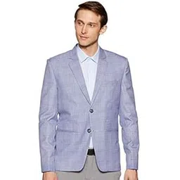 oshano Luxrio Check Blazer for Men Polyester & Cotton Casual Slim Fit Jacket-picture-11