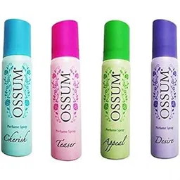 OSSUM Perfume Spray Cherish, Teaser, Appeal, Desire 25Ml X 4 Perfume Body Spray - For Women's (100 Ml, Pack Of 4, Scented)-picture-48