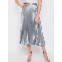 OTABU A-Line Pleated Midi Skirts-picture-20
