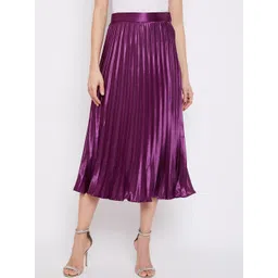OTABU A-Line Pleated Midi Skirts-picture-18