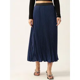 otabu OTABUA-Line Pleated Midi Skirt-picture-35