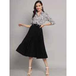 OTABU Striped A-Line Midi Dress-picture-42