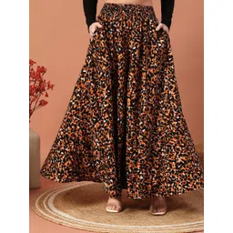 OTABU Women Floral Printed Flared Palazzos-picture-23