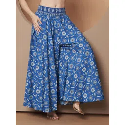 OTABU Women Floral Printed Flared Palazzos-picture-18