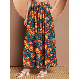 OTABU Women Floral Printed Flared Palazzos-picture-10