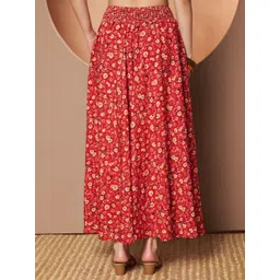 OTABU Women Floral Printed Flared Palazzos image 2