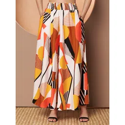 OTABU Women Printed Flared Palazzos-picture-22