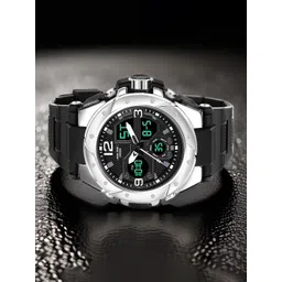 Otage Men Dial & Wrap Around Straps Analogue and Digital Chronograph Watch 9105-SilverBlk-picture-28