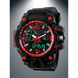 Otage Men Printed Dial & Textured Straps Analogue and Digital Watch Otg- 1155 Red-picture-38